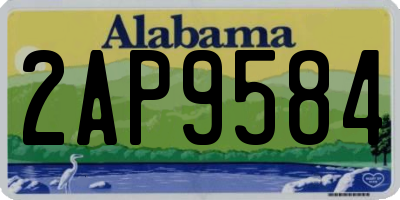 AL license plate 2AP9584