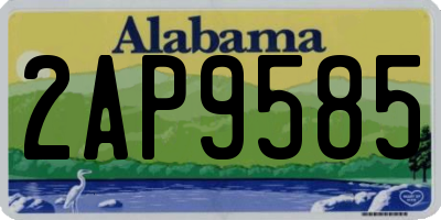 AL license plate 2AP9585