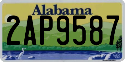 AL license plate 2AP9587