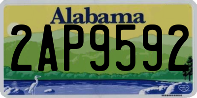 AL license plate 2AP9592
