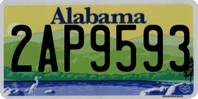 AL license plate 2AP9593