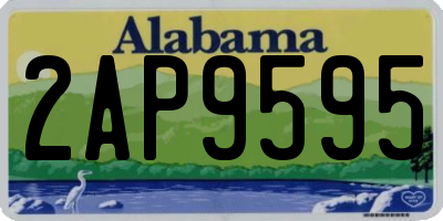 AL license plate 2AP9595