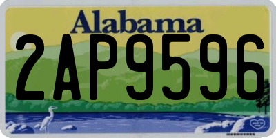 AL license plate 2AP9596