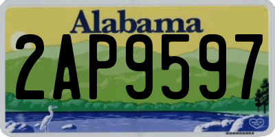 AL license plate 2AP9597