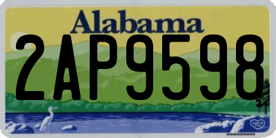 AL license plate 2AP9598