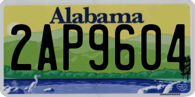 AL license plate 2AP9604