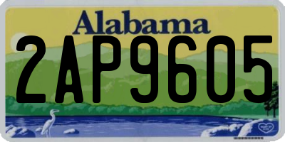 AL license plate 2AP9605