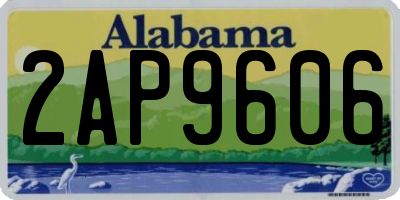 AL license plate 2AP9606