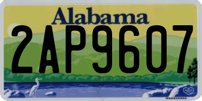 AL license plate 2AP9607