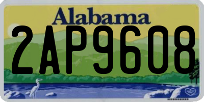 AL license plate 2AP9608
