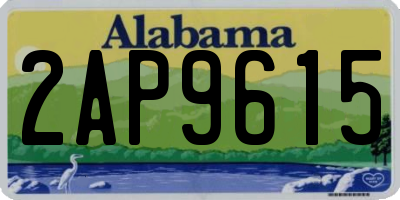 AL license plate 2AP9615