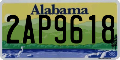 AL license plate 2AP9618