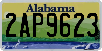 AL license plate 2AP9623