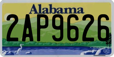 AL license plate 2AP9626