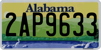 AL license plate 2AP9633