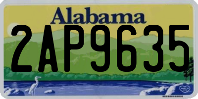 AL license plate 2AP9635