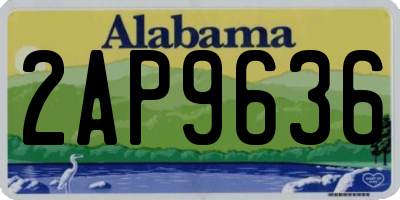 AL license plate 2AP9636