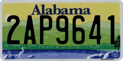 AL license plate 2AP9641