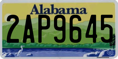 AL license plate 2AP9645