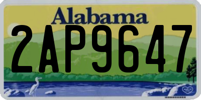 AL license plate 2AP9647
