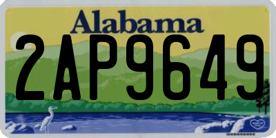 AL license plate 2AP9649