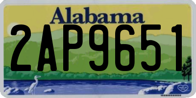 AL license plate 2AP9651