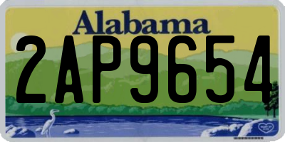 AL license plate 2AP9654