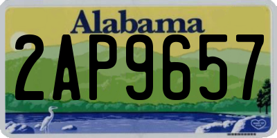 AL license plate 2AP9657