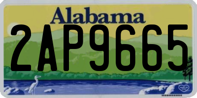 AL license plate 2AP9665