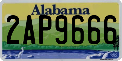 AL license plate 2AP9666