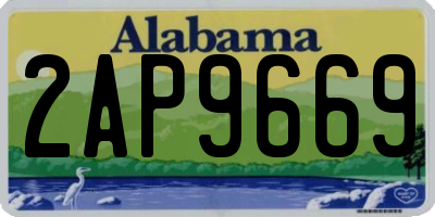 AL license plate 2AP9669