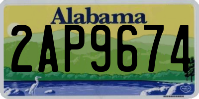 AL license plate 2AP9674