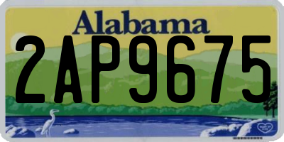 AL license plate 2AP9675