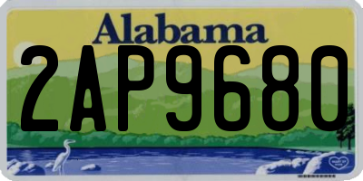 AL license plate 2AP9680