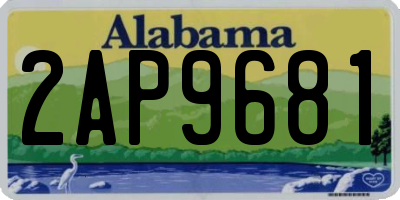 AL license plate 2AP9681