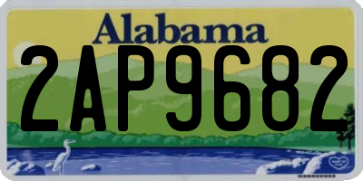AL license plate 2AP9682