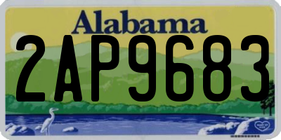 AL license plate 2AP9683