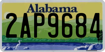 AL license plate 2AP9684