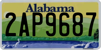 AL license plate 2AP9687