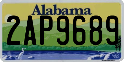 AL license plate 2AP9689