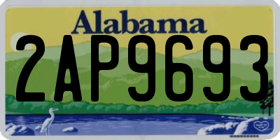 AL license plate 2AP9693