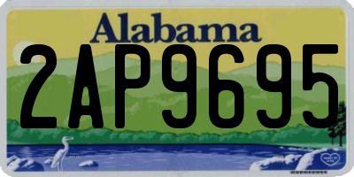 AL license plate 2AP9695