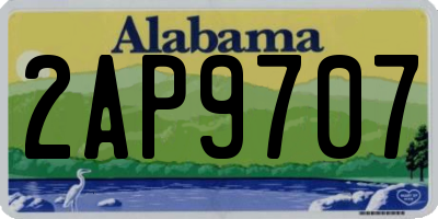 AL license plate 2AP9707