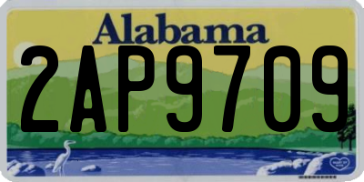 AL license plate 2AP9709