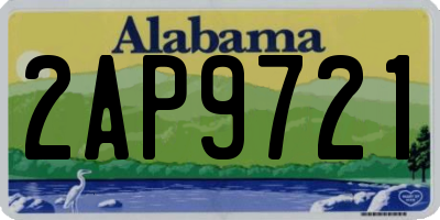 AL license plate 2AP9721