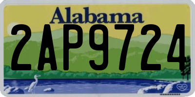 AL license plate 2AP9724
