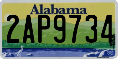 AL license plate 2AP9734