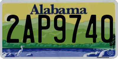 AL license plate 2AP9740