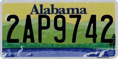 AL license plate 2AP9742