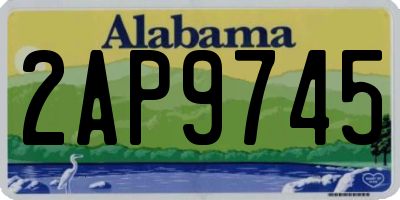 AL license plate 2AP9745